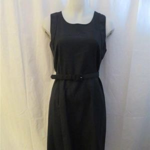Women's Theory Charcoal Gray Dress with Belt